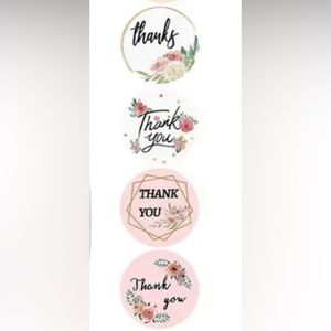 500 THANK YOU STICKERS NEW 1”